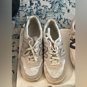 White new balance sneakers